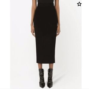European Black Pencil Skirt